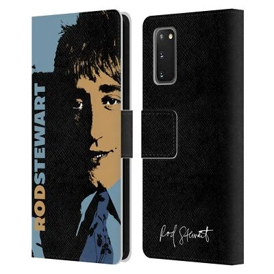 OFFICIAL ROD STEWART ART LEATHER BOOK WALLET CASE COVER FOR SAMSUNG PHONES 2 - Image 1 of 4