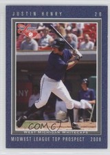 2008 Grandstand Midwest League Top Prospects Justin Henry #17.3
