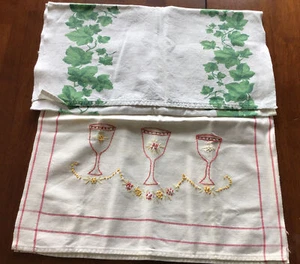 Zwei Vintage Baumwolle Küchentücher - Bild 1 von 8