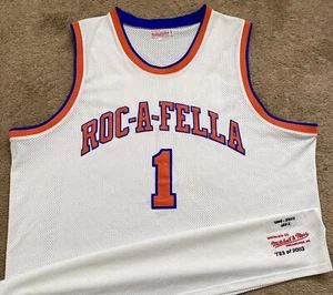 CAMISETA DE COLECCIÓN JAY-Z S.CARTER ROC-A-FELLA 1996-2003 MITCHELL & NESS 60 COSIDAS ¡RARARA! - Imagen 1 de 5