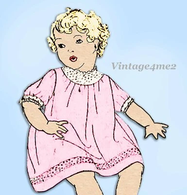 Mail Order 5009: 1910s Sweet Baby Dress Slip & Drawers Sz 1 VTG Sewing Pattern - Image 1 of 4
