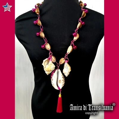 Jewelry Woman Fashion Necklace Pendant Sea Conch Shell Cowrie Luxury Jewellery - Image 1 of 4