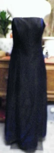 Morgan & Co Vestido Largo de Noche Formal Damas de honor Azul Metalizado 13/14 - Imagen 1 de 5