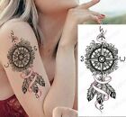 Compass Nautical Temporary Tattoo Fake Sticker Women Mens Sleeve Arm tattoos