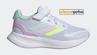 SCARPE BAMBINO/BAMBINA ADIDAS RUNFALCON 5  - JP5153 col.bianco/multicolor - Immagine 1 di 4
