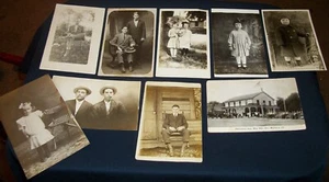 9 ANTIQUE VINTAGE LOT REAL PHOTOGRAPH POSTCARDS CIGARS, CHILDREN ETC COOL LOT - Picture 1 of 7