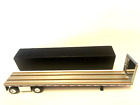 Dcp First Gear 1/64 Scale Black Utility Simulated Curtain Side Trailer