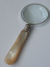 George Howson  Sheffield 1910 Hallmarked Silver MOP Handle Magnifying Glass