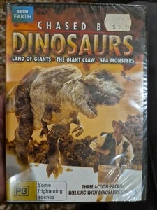 CHASED BY DINOSAURS DVD BBC DISCOVERY TV SERIES DOCUMENTARY WALKING WITH *NEW* - Picture 1 of 2