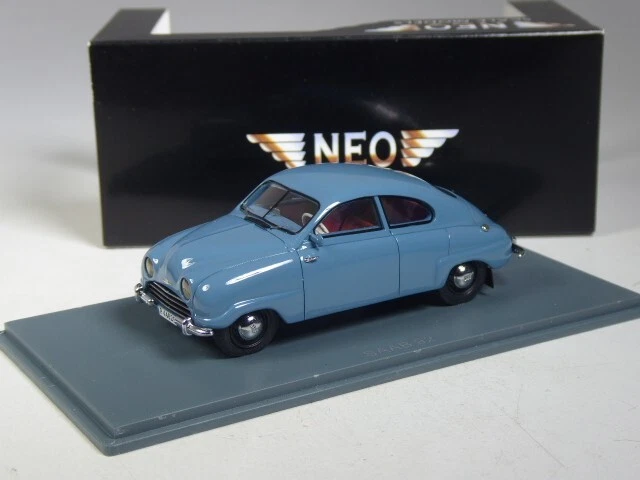 (KI-06-38) Neo Scale Models 44620 Saab 92 blau in 1:43 in OVP - Bild 1 von 2