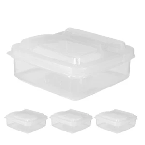 4 Pcs Butter Cheese Crisper Storage Container for Fridge Holder Refrigerator - Picture 1 of 12