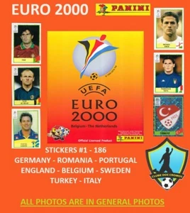 Pegatinas UEFA Euro Bélgica-Países Bajos 2000 Elige Pegatinas Elige Pegatinas 1/2 (1-186) - Imagen 1 de 29