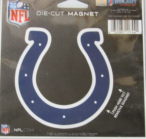 NFL Indianapolis Colts 4 inch Auto Magnet Die-Cut by WinCraft Cover