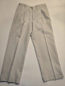 ESTE'S-Portland OR-Pima Cotton-Men’s Size 38 Long Casual-Beige Chino Pants - Picture 1 of 7