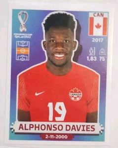 Alphonso Davies CAN12 Canada 2022 Panini World Cup Base Card Qatar Sticker - Picture 1 of 2
