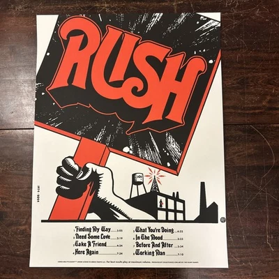Красный плакат Rush Working Man 50th Anniversary CANADA Colorway Iconic Collectionzz - Изображение 1 из 4