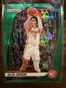 2024-25 Panini Prizm - Jalen Johnson #120 Green Prizm - Picture 1 of 4