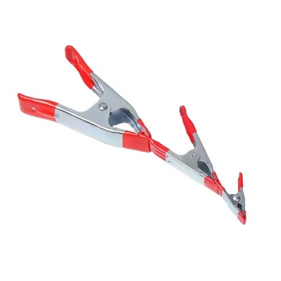 Professional Grade Woodworking Grip 2PCS Spring Clamps Metal Construction - Image 1 of 4