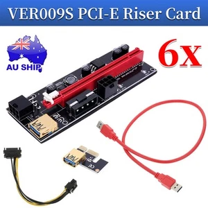 VER009S PCI-e Riser Card PCIe 1X to 16X Extender Riser USB 3.0 Fits GPU Mining - Picture 1 of 12