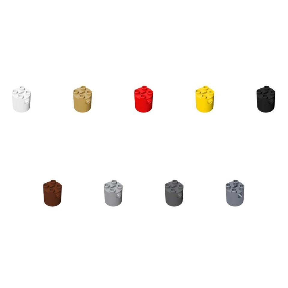 20x 30361 Brick Round 2 x 2 x 2 Robot Body - with Bottom Axle Holder & Parts - Image 1 of 1