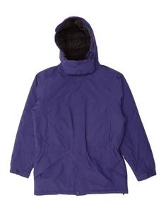 L.L.BEAN Mens Hooded Windbreaker Jacket UK 36 Small Blue Nylon CI01 - Picture 1 of 3