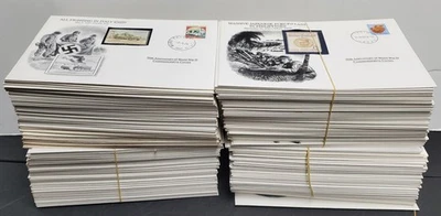 WWII 50th Anniversary 184 Commemorative Covers Collection, US + W/W - Image 1 of 4