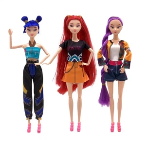 Cosplay Kpop Demon Hunters Dolls Moveable Joint Collectible Figure 3 Pieces - Picture 1 of 11