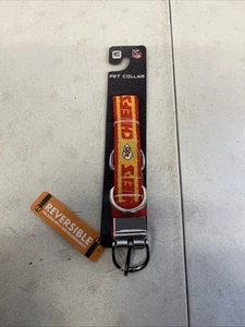 Kansas City Chiefs Pet Collar reversible size medium NFL Licensed product - Picture 1 of 2