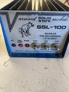 Varmint SSL-100 Mobile Solid State BiLinear Amplifier AS IS Untested - Zdjęcie 1 z 10