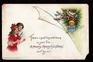 gabriel brundage children toys christmas tree postcard - Picture 1 of 1