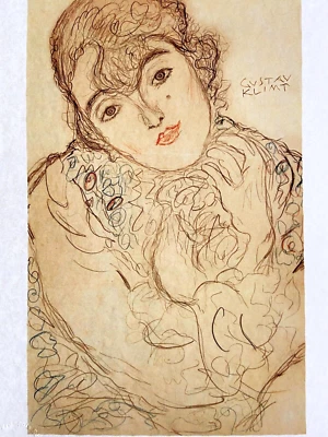 Gustav Klimt Lithographie COA Original Nummeriert mit Bleistift Sign. Limited - Bild 1 von 4
