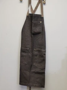Hedley & Bennett The Essential Kitchen Apron All Day Crossback Midnight Black - Picture 1 of 6