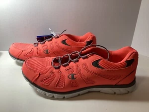 Champion Mujer Deportivo Cómodo Sin Cordones Flexible Zapatos Tenis Naranja Talla 8.5 - Imagen 1 de 13