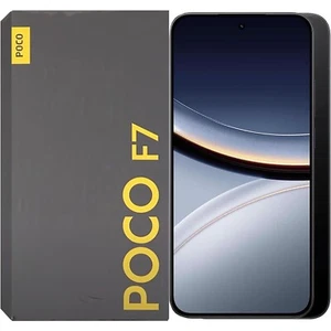 Xiaomi Poco F7 5G Black 256GB + 12GB Dual-SIM Factory Unlocked Global NEW - Afbeelding 1 van 4
