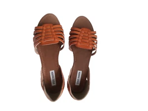Steve Madden Women’s Frankie Cognac Tan Slip On Sandals SZ 11 - Picture 1 of 6