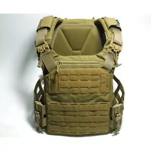 Tactical Vest Plate Carrier Warrior Spirit WS-EXP 3.0 Max Coyote MOLLE 28x39cm - Picture 1 of 11