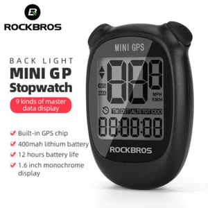 ROCKBROS Wireless Bicycle Computer ANT+ GPS Cycling Computer +Bicycle Mount - Picture 1 of 8