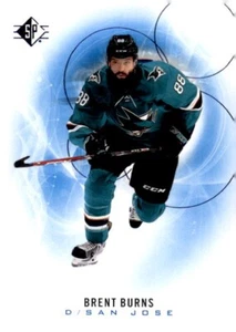 2020-2021 SP Hockey #5 Brent Burns San Jose Sharks Blue Parallel - Picture 1 of 2