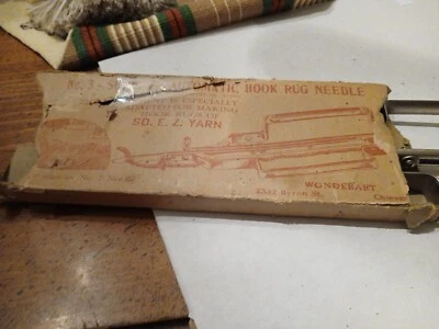 Antique No 3 Hook Rug Needle E.Z Automatic With Box - Image 1 of 2