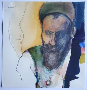 Gemälde Aquarell Portrait Mann Akt Norddeutsch Willy Meyer Osburg - Picture 1 of 11