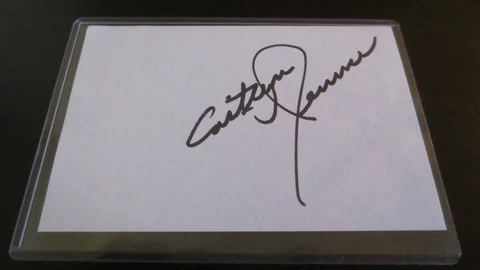Caitlyn Jenner Olympic Gold signed autographed index Bruce Transgender Wheaties Cover