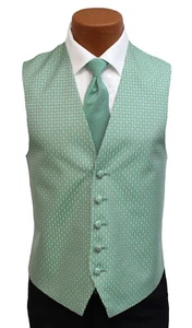 Chaleco y corbata de esmoquin verde After Six para hombre envío gratuito tallas grandes y altas - Imagen 1 de 4