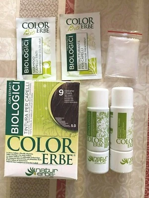 Tinta Tintura Capelli Estratto Bio NaturErbe ColorErbe Castano Chiaro 5.0 - Immagine 1 di 2