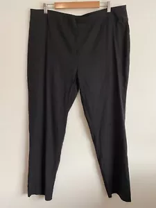 TS Taking Shape Cotton Pants Womens Plus Sz 20 Black PullOn High Rise Stretch - Picture 1 of 12