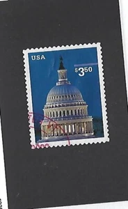 US Sc# 3472  $3.50 CAPITOL DOME PRIORITY MAIL STAMP USED OFF PAPER SOUND - Picture 1 of 1