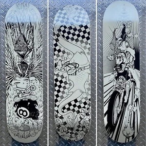 Jeremy Fish SuperFishal Skateboard Deck Collection Set Upper Playground - Picture 1 of 8