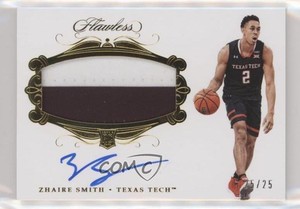 2018 Panini Flawless Collegiate /25 Zhaire Smith #131 RPA Rookie Patch Auto RC