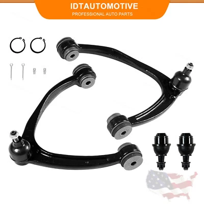 Paquete de 4 brazos de control aptos para Chevrolet Silverado Sierra 1500 Suburban 07-14 negro Foto 1 de 4