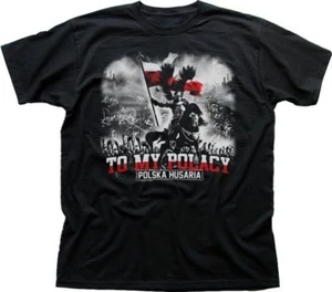 Polish Polska Husaria Top My Polacy koszulka black tshirt t-shirt 9377 - Picture 1 of 2