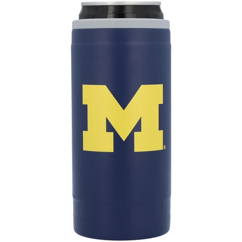 Michigan Wolverines 12oz. Flipside Powdercoat Slim Can Cooler Cover